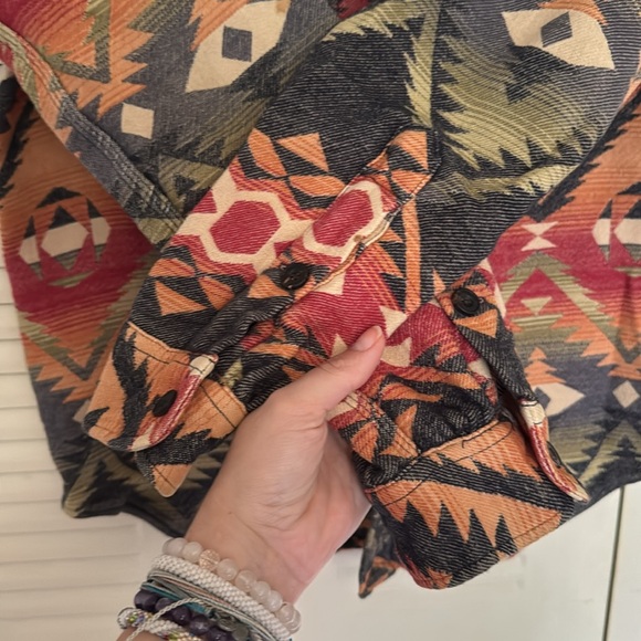 Vintage Polo Ralph Lauren RL RRL Wool Flannel Shirt Navajo Aztec Kanye Yeezy YZY - Picture 16 of 16